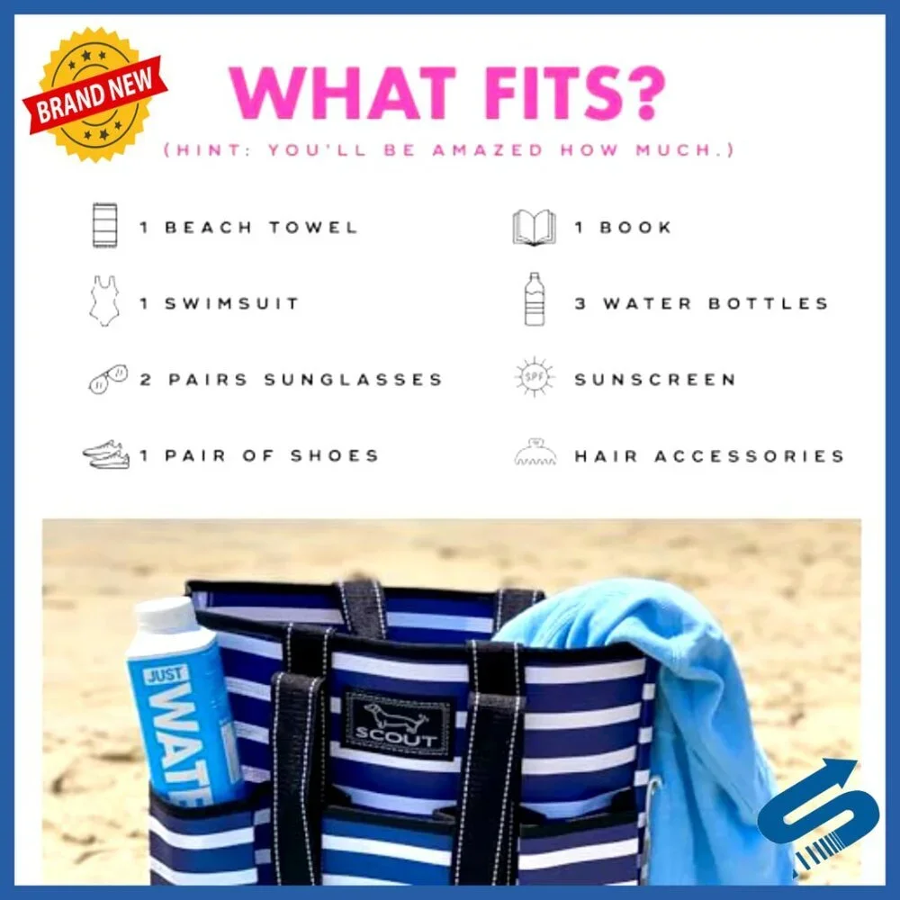 Utility Tote with Multiple Pockets Lightweight Travel Organizer Teacher Bag